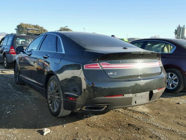 3LN6L2GK1DR812137 - 2013 LINCOLN MKZ BLACK photo 3