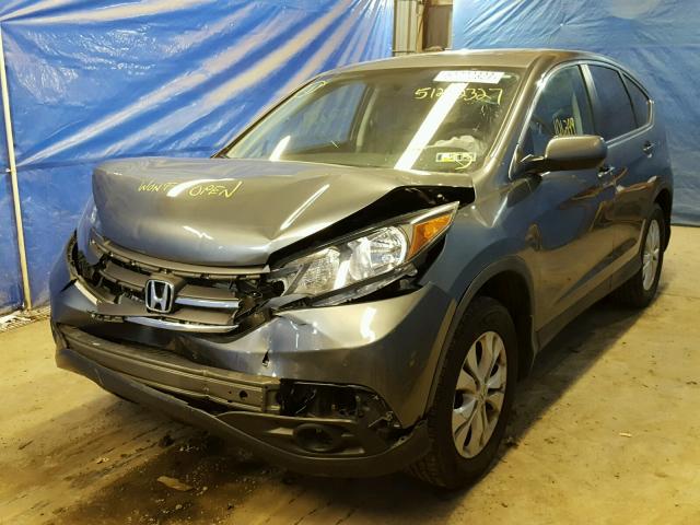 5J6RM4H51EL044429 - 2014 HONDA CR-V EX GRAY photo 2