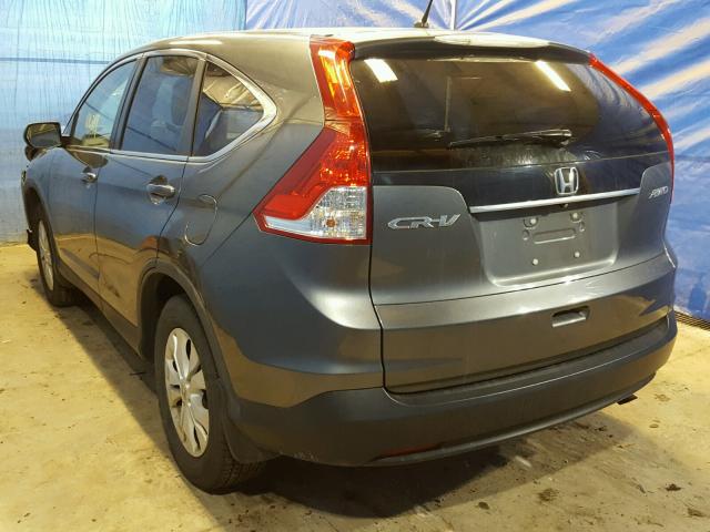 5J6RM4H51EL044429 - 2014 HONDA CR-V EX GRAY photo 3