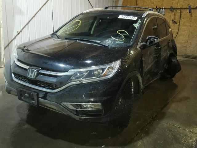 5J6RM4H92FL080361 - 2015 HONDA CR-V TOURI BLACK photo 2