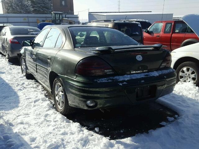 1G2NF52E01M513984 - 2001 PONTIAC GRAND AM S GREEN photo 3