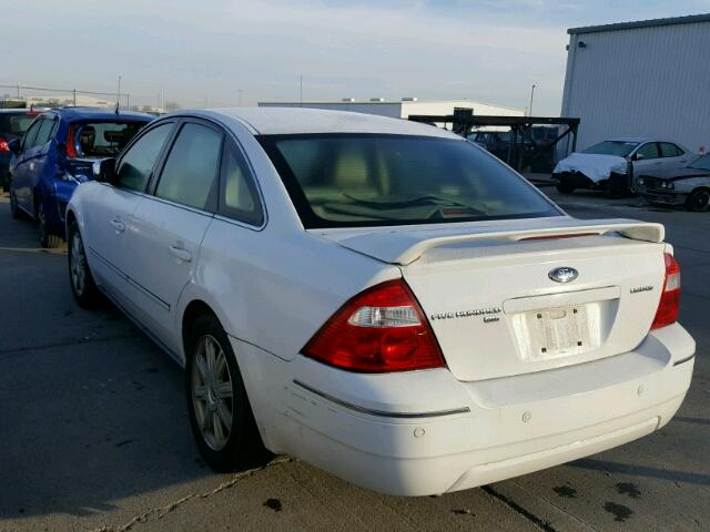 1FAHP28115G155412 - 2005 FORD FIVE HUNDR WHITE photo 3