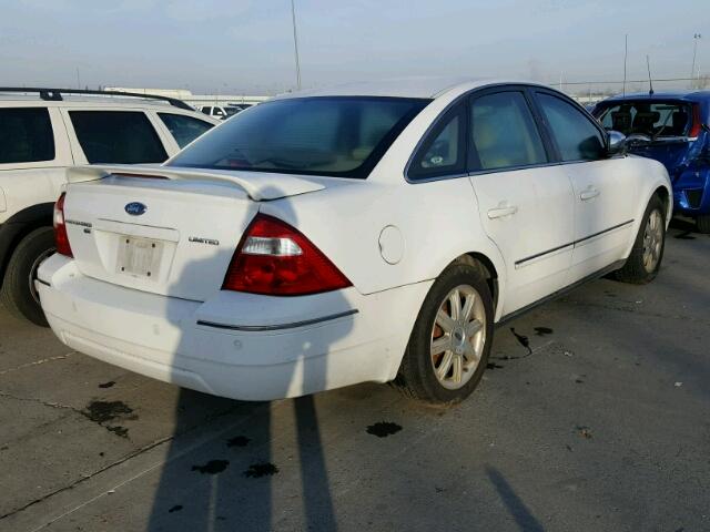 1FAHP28115G155412 - 2005 FORD FIVE HUNDR WHITE photo 4