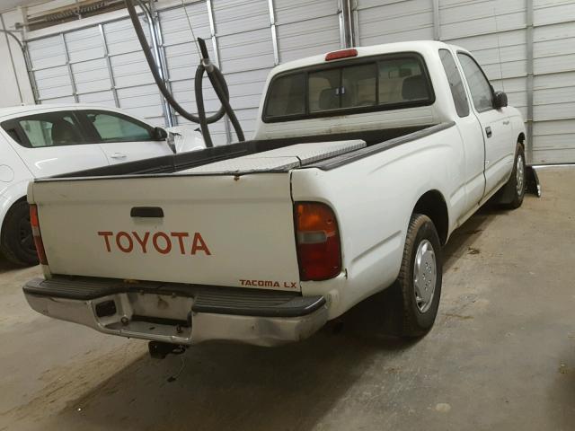 4TAVL52N2VZ296107 - 1997 TOYOTA TACOMA XTR WHITE photo 4