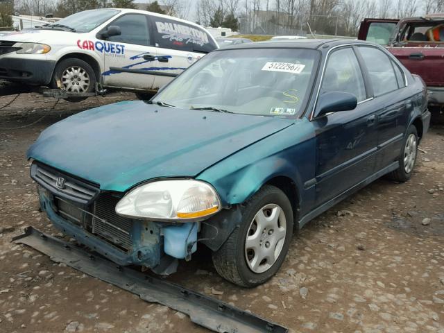 2HGEJ8545WH514901 - 1998 HONDA CIVIC EX GREEN photo 2