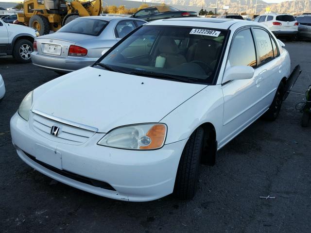 1HGES26722L044732 - 2002 HONDA CIVIC EX 白色 照片 2