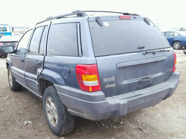 1J4GW48S01C548309 - 2001 JEEP GRAND CHER BLUE photo 3