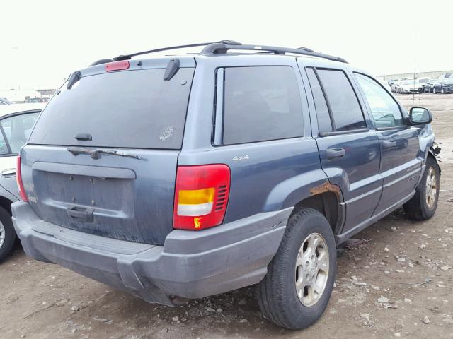 1J4GW48S01C548309 - 2001 JEEP GRAND CHER BLUE photo 4