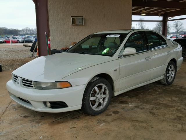 4A3AA46HX2E166194 - 2002 MITSUBISHI GALANT ES WHITE photo 2