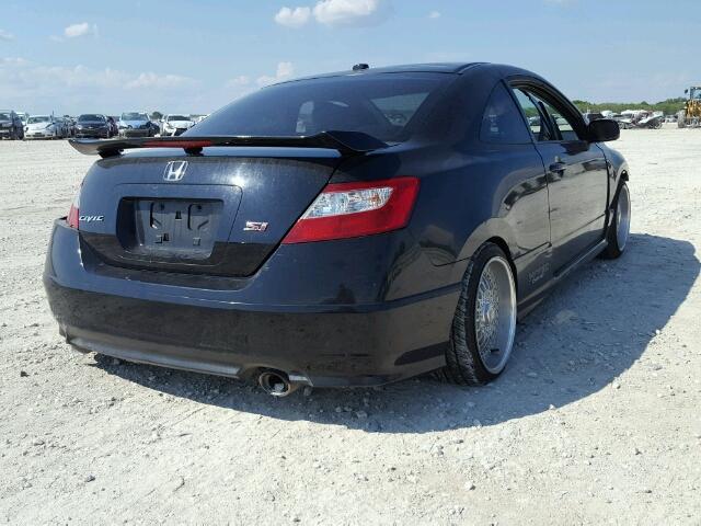 2HGFG21597H709657 - 2007 HONDA CIVIC SI BLACK photo 4