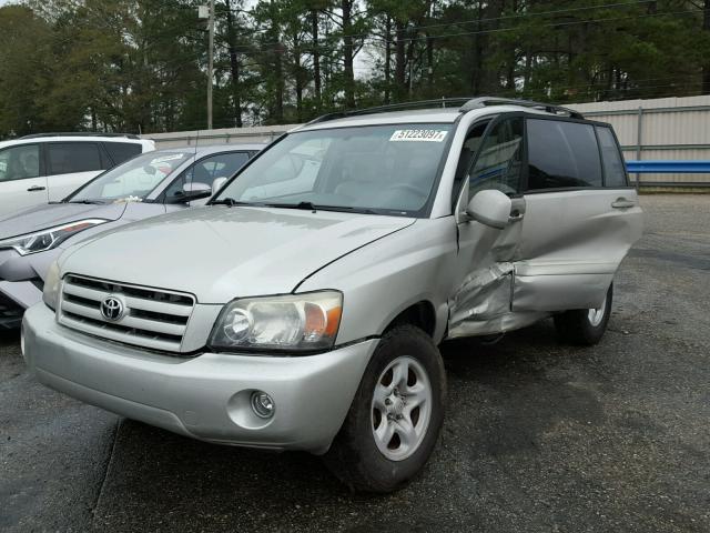 JTEDD21A060153927 - 2006 TOYOTA HIGHLANDER SILVER photo 2