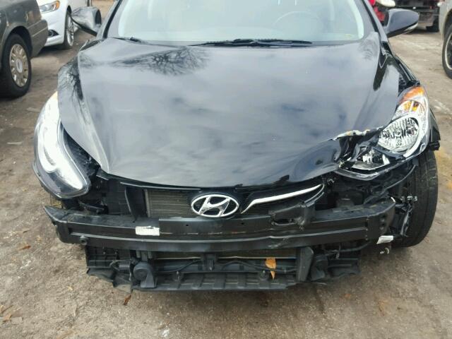 5NPDH4AE0DH404212 - 2013 HYUNDAI ELANTRA GL BLACK photo 9