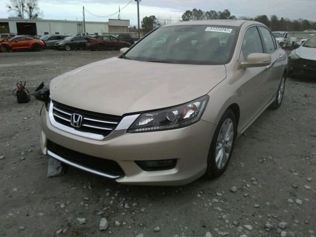 1HGCR2F81EA212856 - 2014 HONDA ACCORD EXL GOLD photo 2