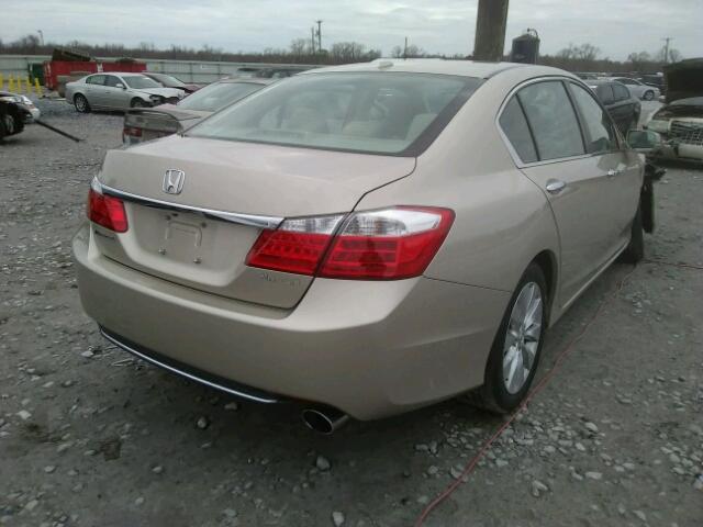 1HGCR2F81EA212856 - 2014 HONDA ACCORD EXL GOLD photo 4