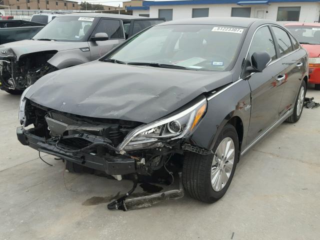 KMHE24L12GA036011 - 2016 HYUNDAI SONATA HYB BLACK photo 2