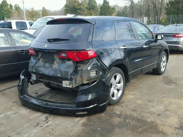 5J8TB18248A021072 - 2008 ACURA RDX BLACK photo 4