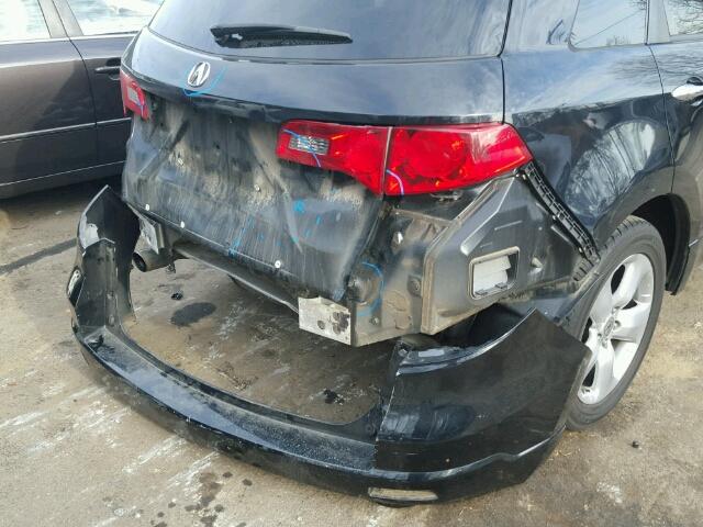 5J8TB18248A021072 - 2008 ACURA RDX BLACK photo 9