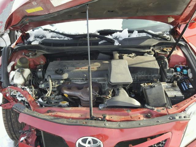 4T1BE46K49U321907 - 2009 TOYOTA CAMRY BASE RED photo 7