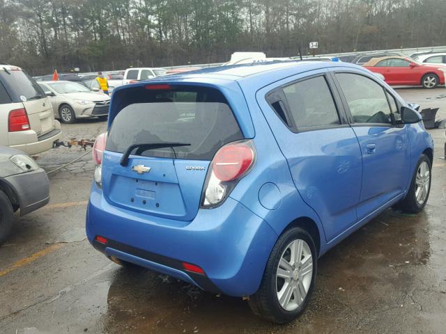 KL8CB6S9XEC430011 - 2014 CHEVROLET SPARK LS BLUE photo 4