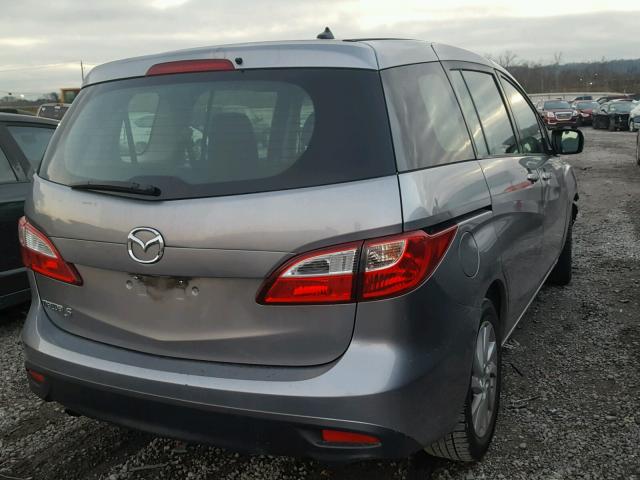 JM1CW2BL0C0116964 - 2012 MAZDA 5 GRAY photo 4