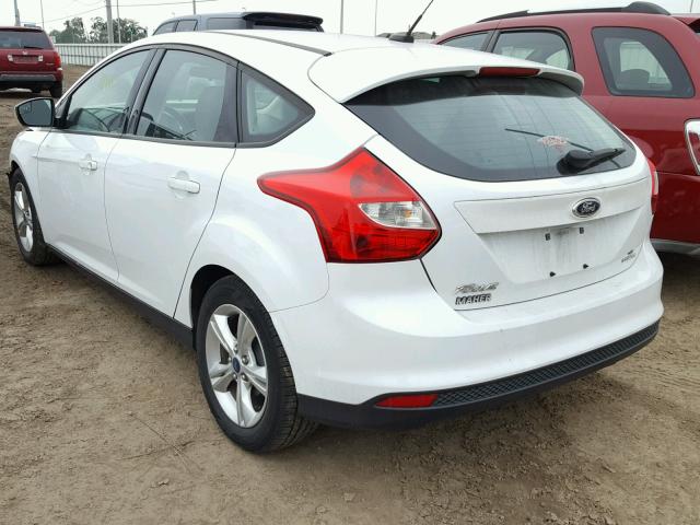 1FADP3K29EL225283 - 2014 FORD FOCUS SE WHITE photo 3