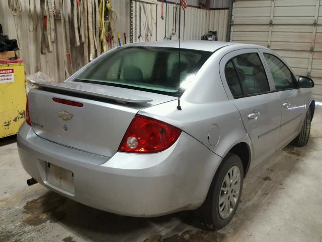 1G1AD5F50A7234259 - 2010 CHEVROLET COBALT 1LT SILVER photo 4