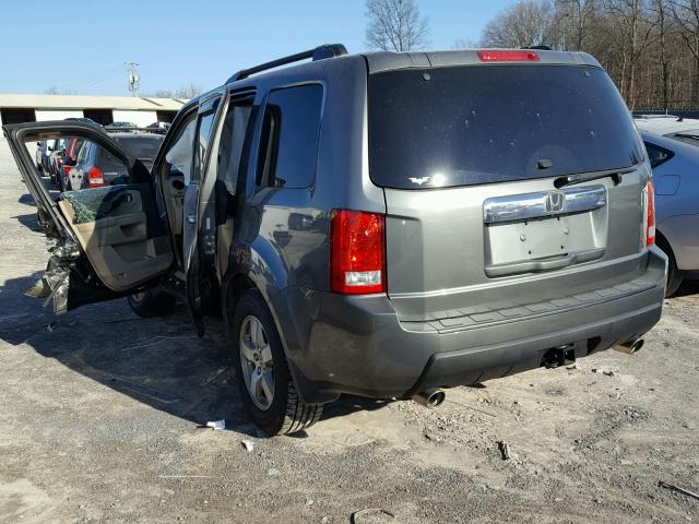 5FNYF38629B011060 - 2009 HONDA PILOT EXL CHARCOAL photo 3