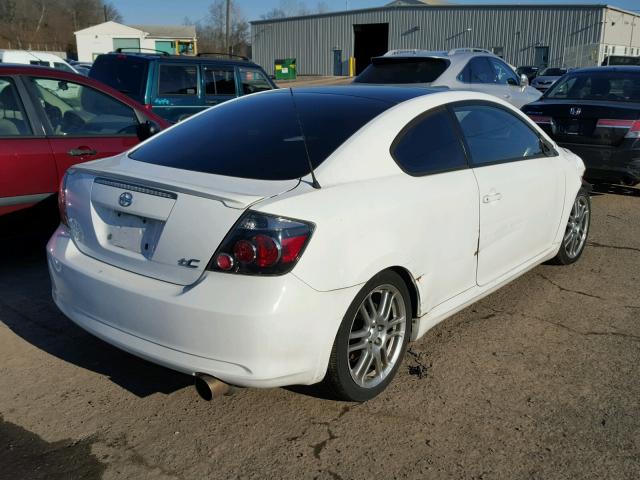 JTKDE167280240782 - 2008 TOYOTA SCION TC WHITE photo 4