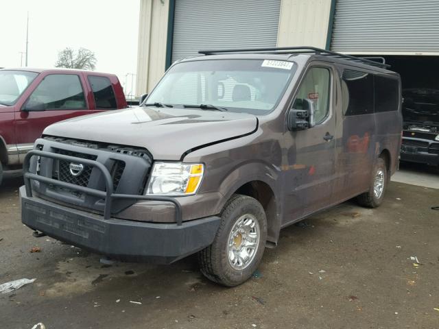 5BZAF0AA9FN850764 - 2015 NISSAN NV 3500 BROWN photo 2