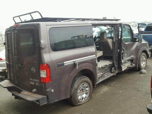 5BZAF0AA9FN850764 - 2015 NISSAN NV 3500 BROWN photo 4