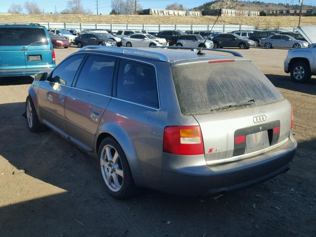 WAUXU64B53N087416 - 2003 AUDI S6 AVANT Q GRAY photo 3