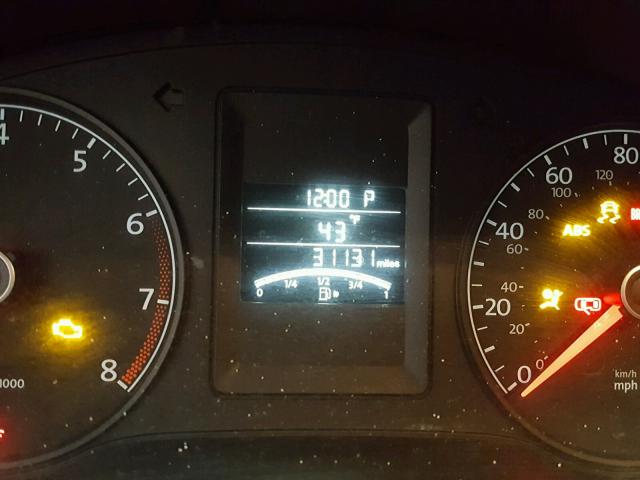 3VW2K7AJ2EM433047 - 2014 VOLKSWAGEN JETTA BASE BLACK photo 8