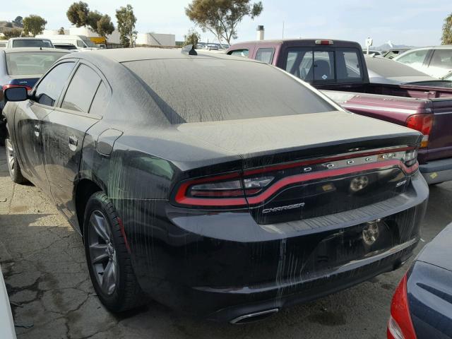 2C3CDXHG5GH215427 - 2016 DODGE CHARGER SX BLACK photo 3