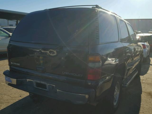 1GNEC13T52R216215 - 2002 CHEVROLET TAHOE C150 BLACK photo 4