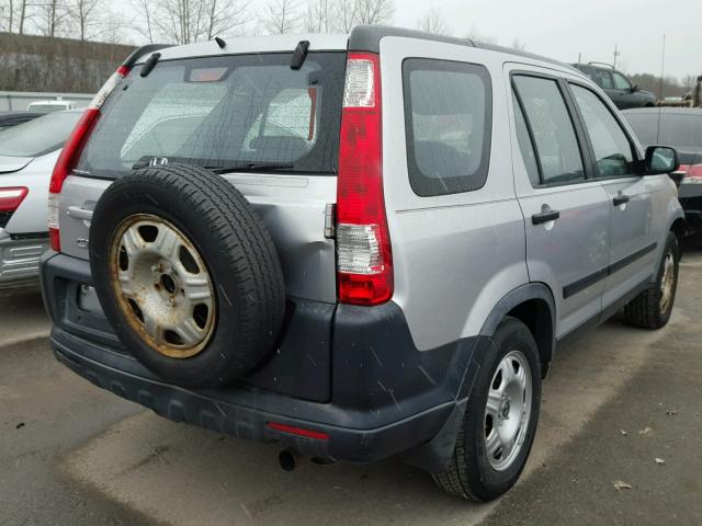 JHLRD78526C036772 - 2006 HONDA CR-V LX SILVER photo 4