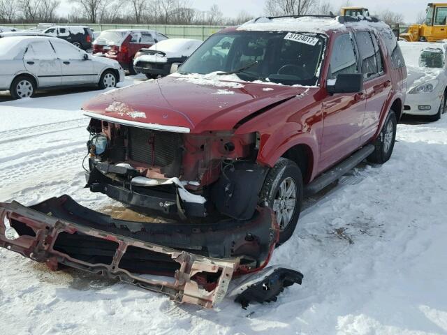 1FMEU7DE7AUA37206 - 2010 FORD EXPLORER X MAROON photo 2