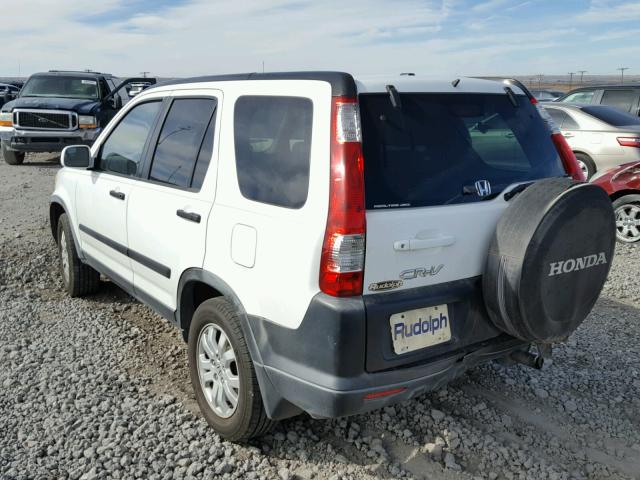 JHLRD78885C015918 - 2005 HONDA CR-V EX WHITE photo 3