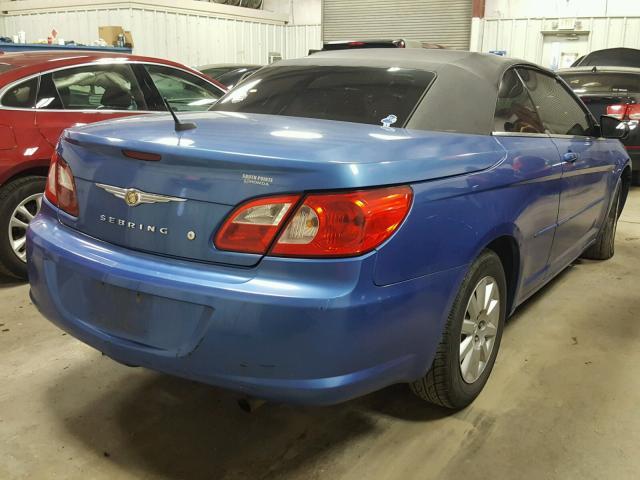 1C3LC45K88N668282 - 2008 CHRYSLER SEBRING BLUE photo 4