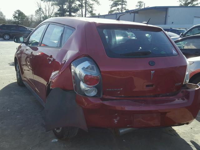 5Y2SP6E00AZ417373 - 2010 PONTIAC VIBE RED photo 3