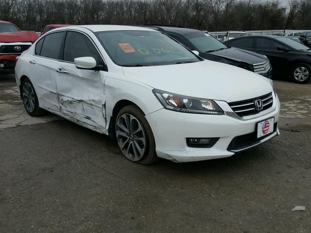 1HGCR2F56EA212177 - 2014 HONDA ACCORD SPO WHITE photo 1