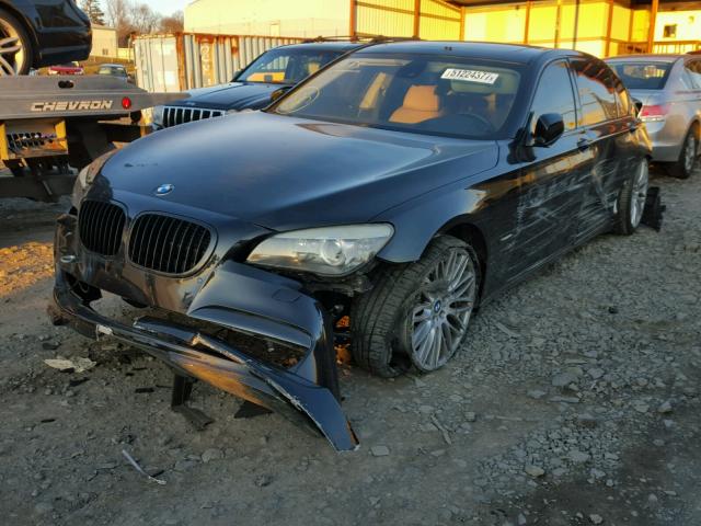 WBAKB83569CY58770 - 2009 BMW 750 LI BLUE photo 2