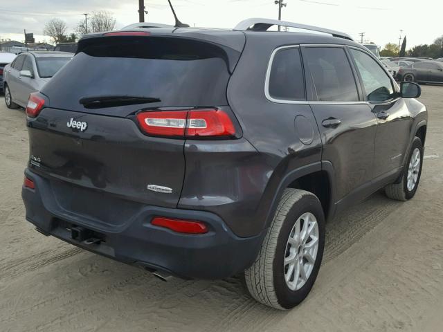 1C4PJMCS4EW243864 - 2014 JEEP CHEROKEE L GRAY photo 4