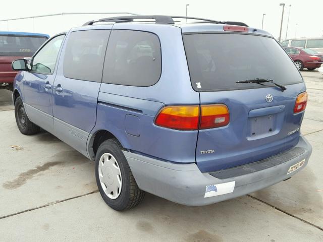 4T3ZF13C5XU109786 - 1999 TOYOTA SIENNA LE BLUE photo 3