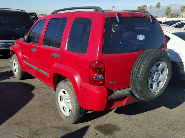 1J4FK48173W698501 - 2003 JEEP LIBERTY SP RED photo 3