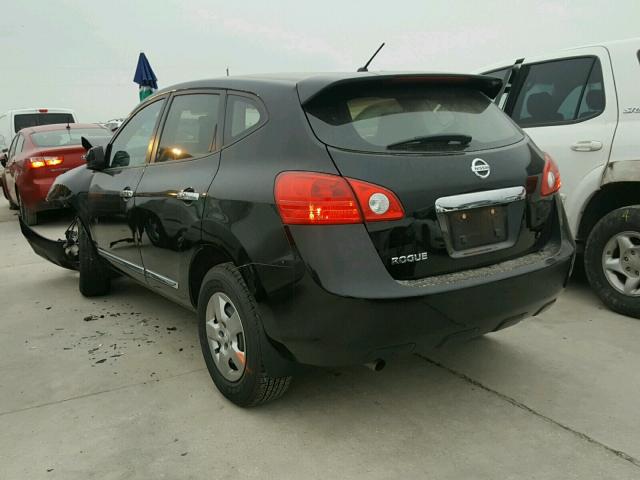 JN8AS5MT7DW524396 - 2013 NISSAN ROGUE S BLACK photo 3