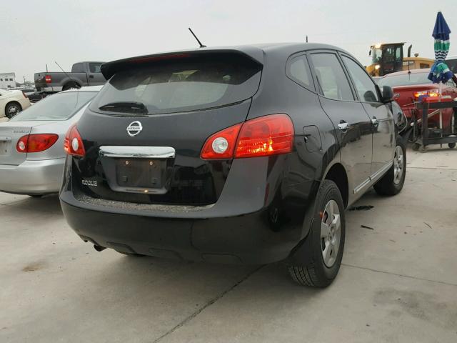 JN8AS5MT7DW524396 - 2013 NISSAN ROGUE S BLACK photo 4