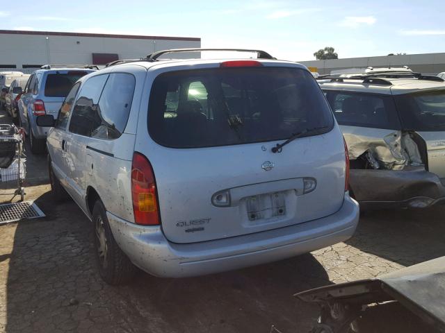 4N2XN11T8YD823632 - 2000 NISSAN QUEST SE SILVER photo 3