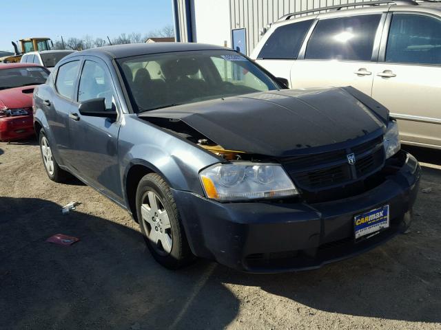 1B3LC46R68N219630 - 2008 DODGE AVENGER SE BLACK photo 1