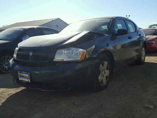 1B3LC46R68N219630 - 2008 DODGE AVENGER SE BLACK photo 2