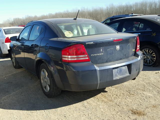 1B3LC46R68N219630 - 2008 DODGE AVENGER SE BLACK photo 3